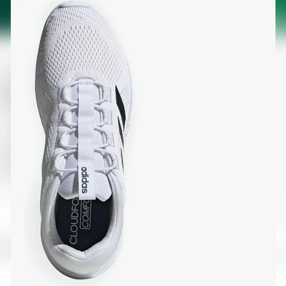 Adidas Men's White and Black Athletic Shoes - Picture 12 of 14